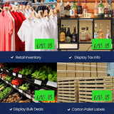 Perco Price Labels for Monarch 1110 - Fluorescent Green 10 Sleeves