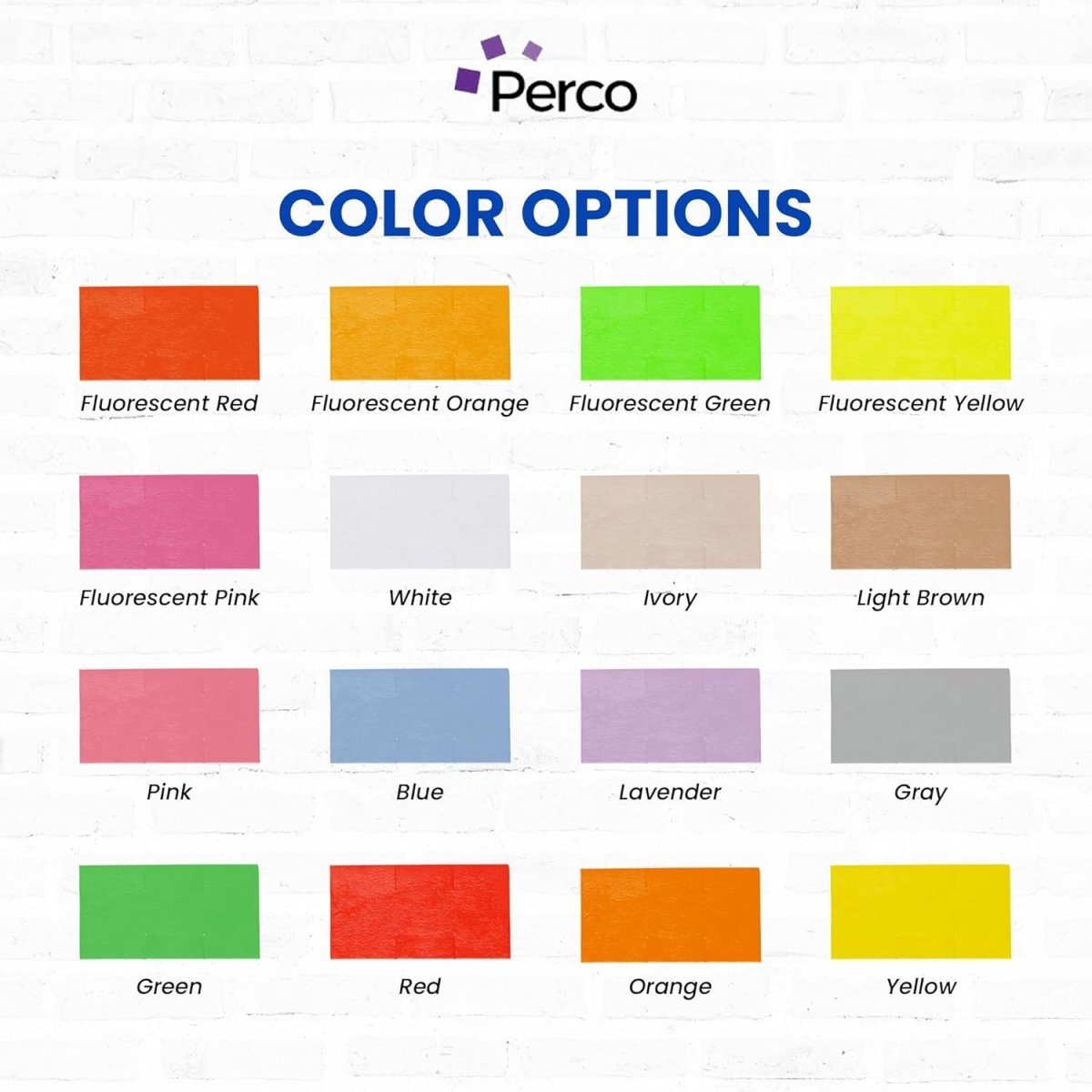 Perco Price Labels for Monarch 1110 - Custom Labels Case of 10 Sleeves / 160 Rolls / 170000 Blank Pricing Labels