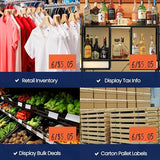 Perco Price Labels for Monarch 1110 - Fluorescent Red 1 Sleeve / 16 Rolls / 17000 Blank Pricing Labels