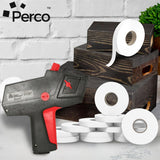 Perco Price Labels for Monarch 1110 - 1 Sleeve / 16 Rolls / 17000 Blank Pricing Labels