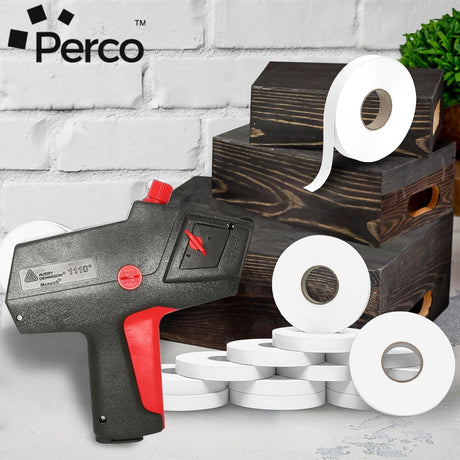 Perco Price Labels for Monarch 1110 - 1 Sleeve / 16 Rolls / 17000 Blank Pricing Labels