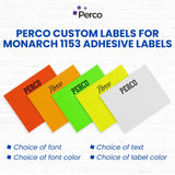 Perco Price Labels for Monarch 1153 - Custom Case of 16 Sleeves / 96 Rolls / 96000 Blank Pricing Labels