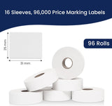 Perco Price Labels for Monarch 1153 Price Labeler - 16 Sleeves
