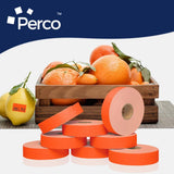 Perco Pricing Labeler Labels For Monarch 1131 - Fluorescent Red 1 Sleeve / 8 Rolls / 20000 Blank Pricing Labels