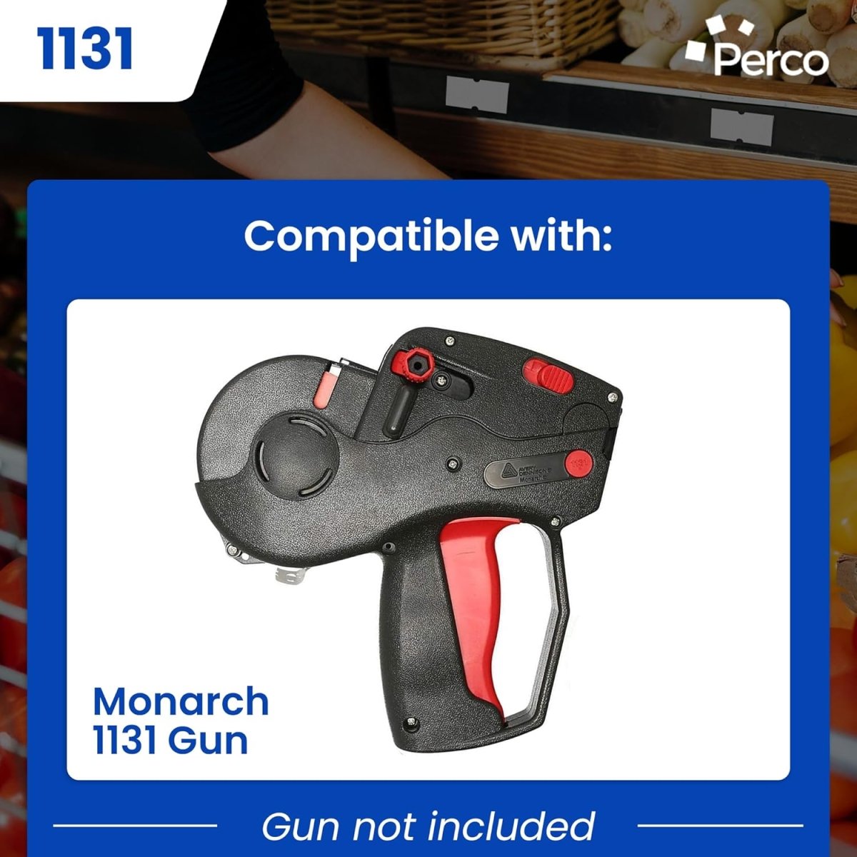 Perco Pricing Labeler Labels For Monarch 1131 - Custom 3 Sleeves / 24 Rolls / 60000 Blank Pricing Labels