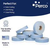 Perco Pricing Labeler Labels For Monarch 1131 - Blue 3 Sleeves / 24 Rolls / 60000 Blank Pricing Labels