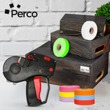 Perco Pricing Labeler Labels For Monarch 1131 - Multicolored Case of 8 Sleeves / 64 Rolls / 160000 Blank Pricing Labels