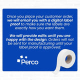 Perco Pricing Labeler Labels For Monarch 1131 - Custom Case of 8 Sleeves / 64 Rolls / 160000 Blank Pricing Labels