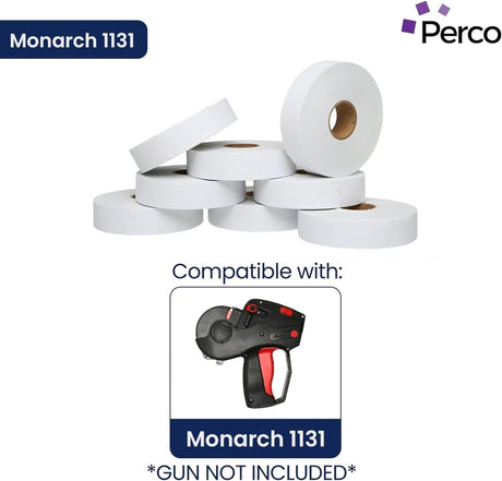 Perco Pricing Labeler Labels For Monarch 1131 - Lavender 3 Sleeves / 24 Rolls / 60000 Blank Pricing Labels