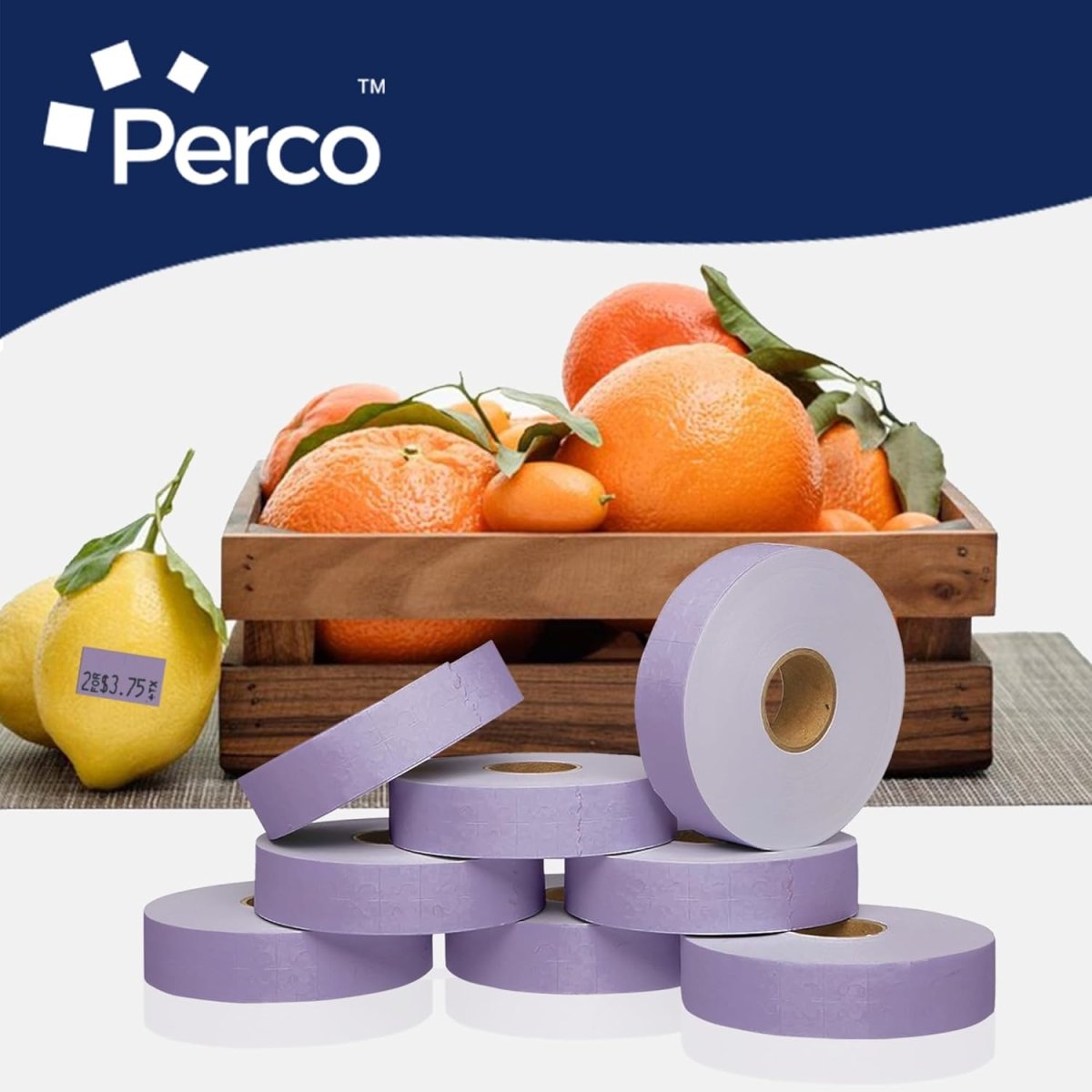 Perco Pricing Labeler Labels For Monarch 1131 - Lavender 1 Sleeve / 8 Rolls / 20000 Blank Pricing Labels