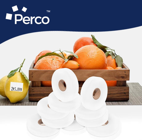 Perco Pricing Labels for Monarch 1130 - White 1 Sleeve / 10 Rolls / 25000 Blank Pricing Labels