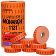 Perco Pricing Labels for Monarch 1131 Price Gun – Price Marking Labels with Ink Rolls Included - Sale 1 Sleeve / 8 Rolls / 20000 Blank Pricing Labels