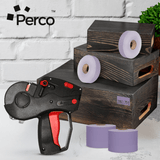 Perco Pricing Labels for Monarch 1131 Price Gun – Price Marking Labels with Ink Rolls Included - Lavender 1 Sleeve / 8 Rolls / 20000 Blank Pricing Labels