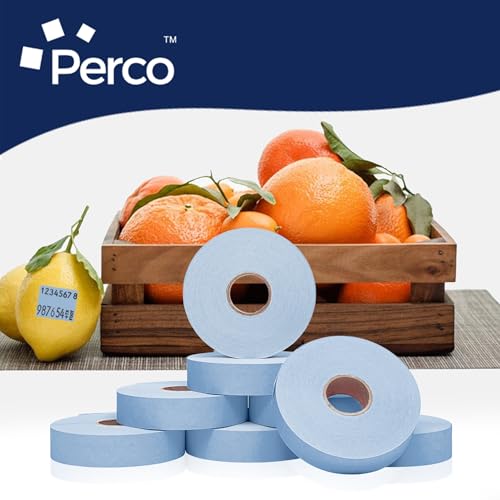 Perco Pricing Labels for Monarch 1136 - Blue 1 Sleeve / 8 Rolls / 14000 Blank Pricing Labels