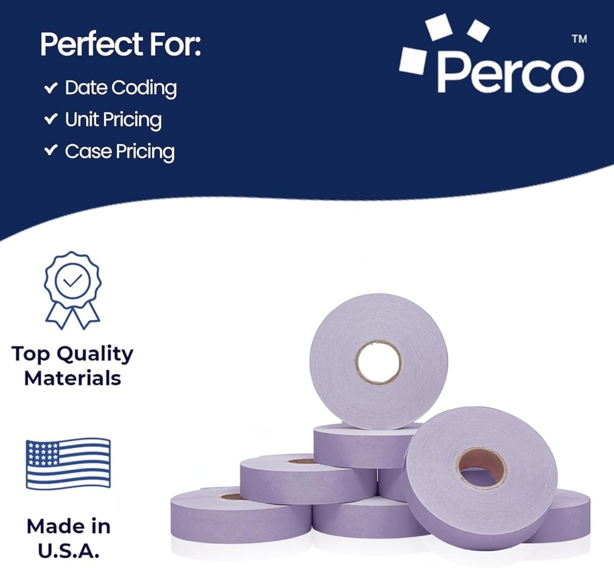 Perco Pricing Labels for Monarch 1136 - Lavender 3 Sleeves