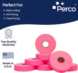 Perco Pricing Labels for Monarch 1136 - Case of 8 Sleeves / 64 Rolls / 112000 Blank Pricing Labels 8 Sleeves