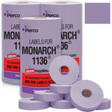 Perco Pricing Labels for Monarch 1136 - Lavender 3 Sleeves