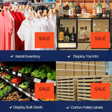 Perco Pricing Labels for Monarch 1136 - Fluorescent Red Sale 1 Sleeve / 8 Rolls / 14000 Blank Pricing Labels