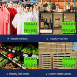Perco Pricing Labels for Monarch 1136 - Fluorescent Green 1 Sleeve / 8 Rolls / 14000 Blank Pricing Labels