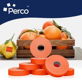 Perco Pricing Labels for Monarch 1136 - Fluorescent Red 1 Sleeve / 8 Rolls / 14000 Blank Pricing Labels