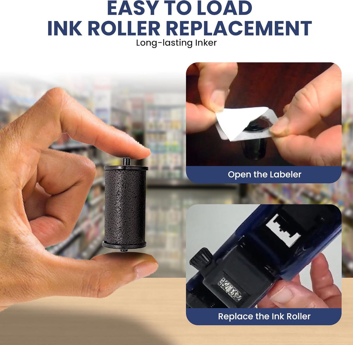 Perco Pro 1 & 2 Line Ink Roll - Pack of 4 Inkers