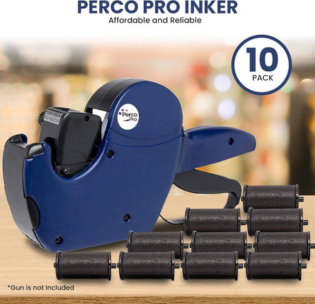 Perco Pro 1 & 2 Line Ink Roll - Pack of 10 Inkers