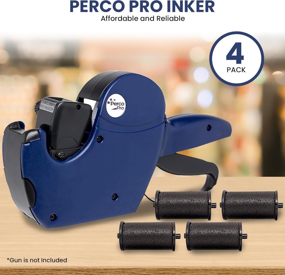 Perco Pro 1 & 2 Line Ink Roll - Pack of 4 Inkers