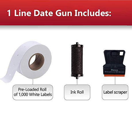 Perco Pro 1 Line Price and Date Guns - Store Supplies