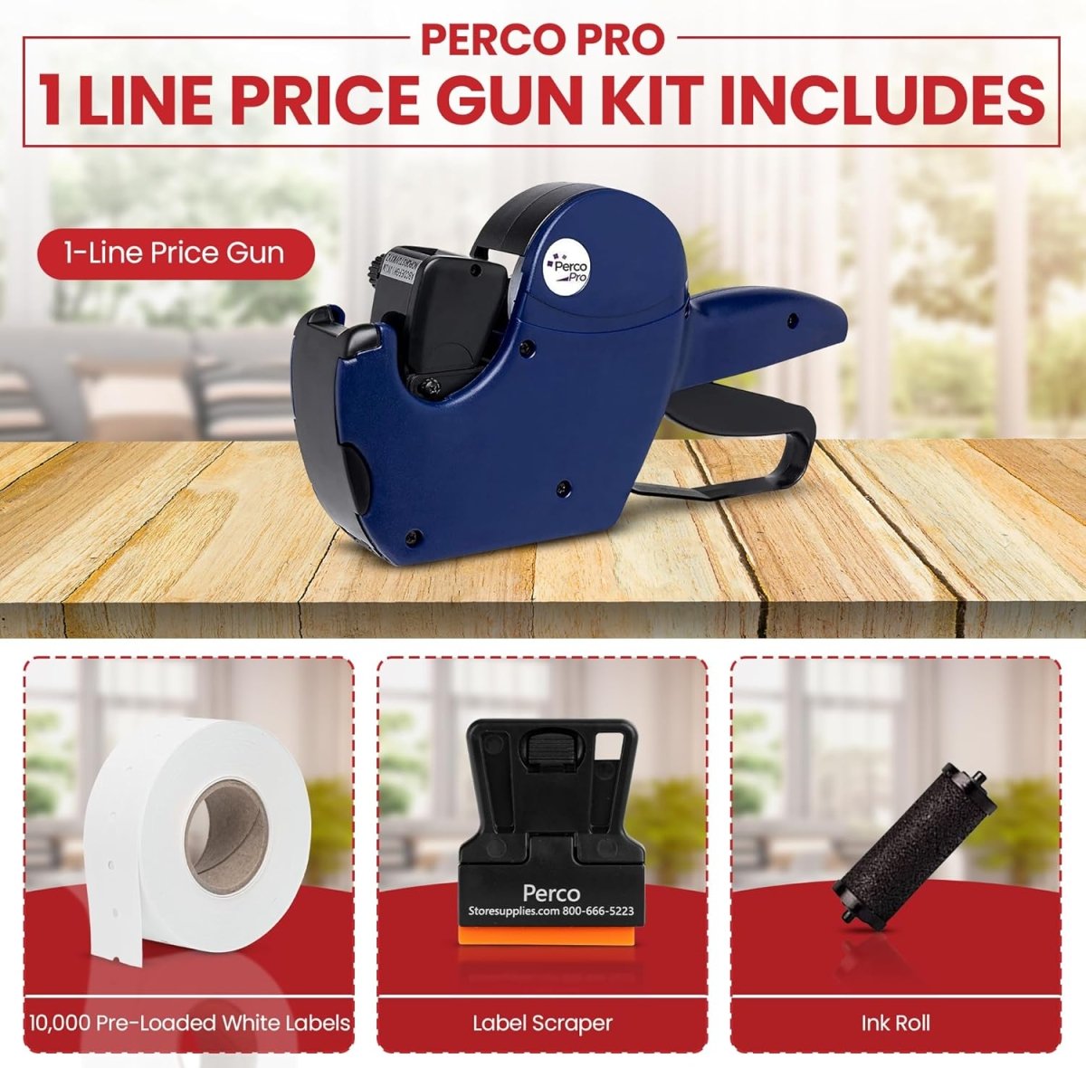 Perco Pro 1 Line - Price Gun Kit - Store Supplies