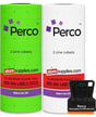 Perco Pro 2 - Line Color Code Labels - White and Fluorescent Green / 2 Sleeves / 16 rolls / 12000 Blank Pricing Labels