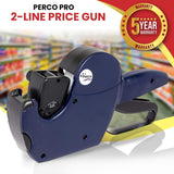 Perco 2 Line Labeler Gun & Labels - Store Supplies