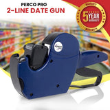 Perco 2 Line Labeler Gun & Labels - Store Supplies