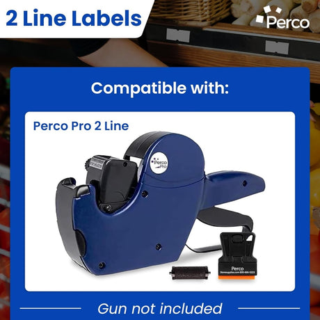 Perco Pro 2 - Line Labels - Custom 1 Sleeve / 8 Rolls / 6000 Blank Pricing Labels