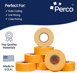 Perco Pro 2 - Line Labels - Fluorescent Orange 1 Sleeve / 8 Rolls / 6000 Blank Pricing Labels