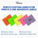 Perco Pro 2 - Line Labels - Custom 1 Sleeve / 8 Rolls / 6000 Blank Pricing Labels