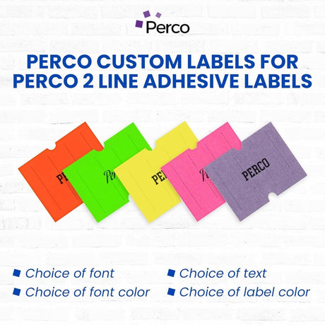 Perco Pro 2 - Line Labels - Custom 1 Sleeve / 8 Rolls / 6000 Blank Pricing Labels
