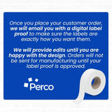 Perco Pro 2 Line Labels - Compatible with compatible_with_product_page | Color: Custom | Quantity: 10 Sleeves | Adhesive: global.AdhesiveType | SKU: Custom-Label-Parco2Line-10 | - shop_