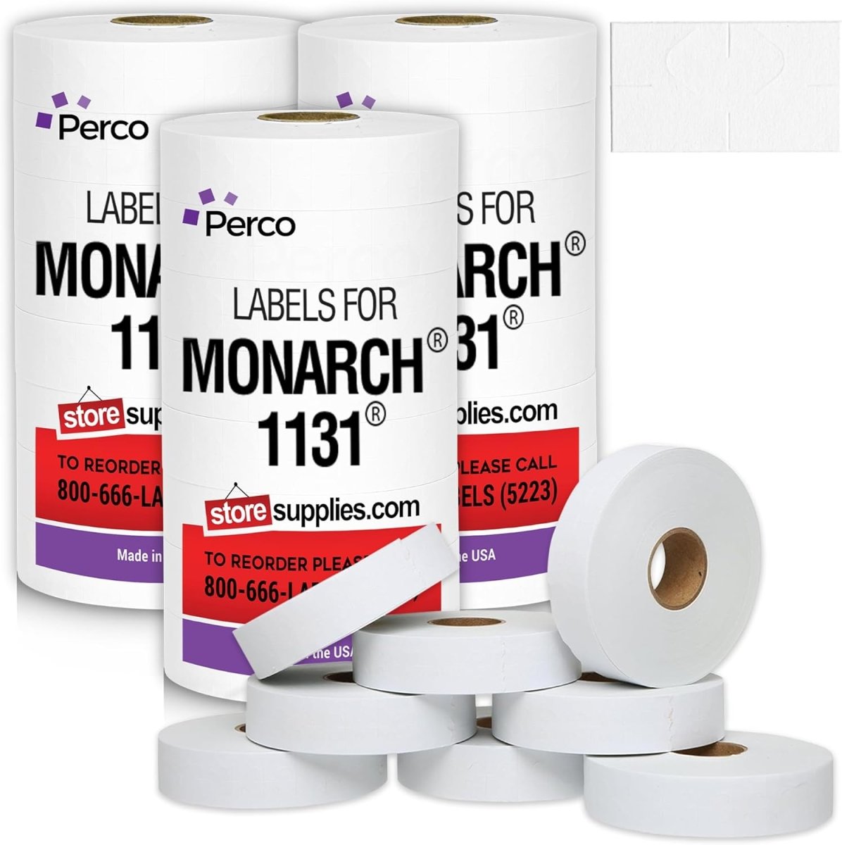 Perco Removable Price Labels for Monarch 1131 - 3 Sleeves