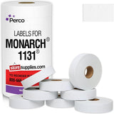 Perco Removable Price Labels for Monarch 1131 - 1 Sleeve / 8 Rolls / 20000 Blank Pricing Labels
