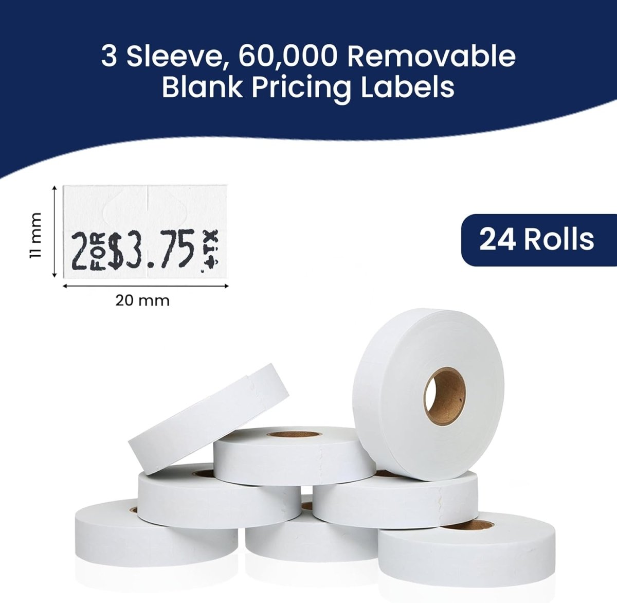 Perco Removable Price Labels for Monarch 1131 - 3 Sleeves