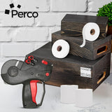Perco Removable Price Labels for Monarch 1136 - Case of 8 Sleeves / 64 Rolls / 112000 Blank Pricing Labels