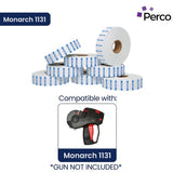 Perco Reverse Print Price Labels for Monarch 1131 - 1 Sleeve 1 Sleeve / 8 Rolls / 8000 Grocery Pricing Labels
