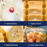 Perco Reverse Print Price Labels for Monarch 1131 - 1 Sleeve 1 Sleeve / 8 Rolls / 8000 Dairy Pricing Labels