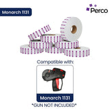 Perco Reverse Print Price Labels for Monarch 1131 - 1 Sleeve 1 Sleeve / 8 Rolls / 8000 Bakery Pricing Labels