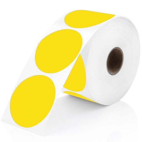 Perco Round Circle Thermal Sticker Labels - Store Supplies