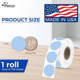 Perco Round Circle Thermal Sticker Labels - Store Supplies