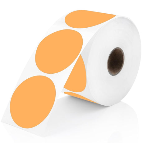 Perco Round Circle Thermal Sticker Labels - Store Supplies