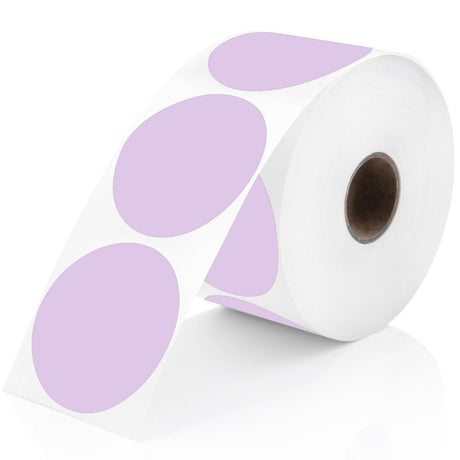 Perco Round Circle Thermal Sticker Labels - Store Supplies