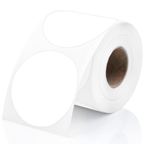 Perco Round Circle Thermal Sticker Labels - Store Supplies