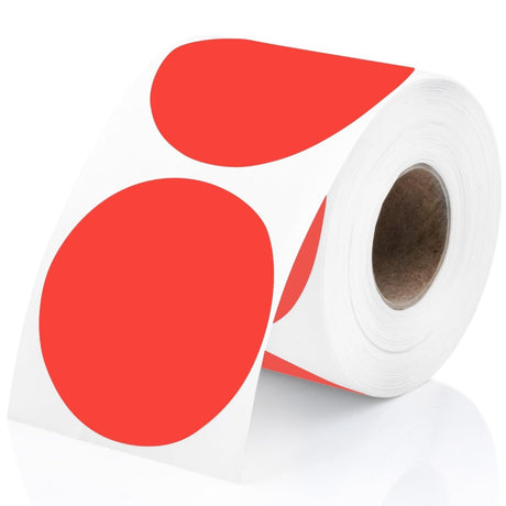 Perco Round Circle Thermal Sticker Labels - Store Supplies